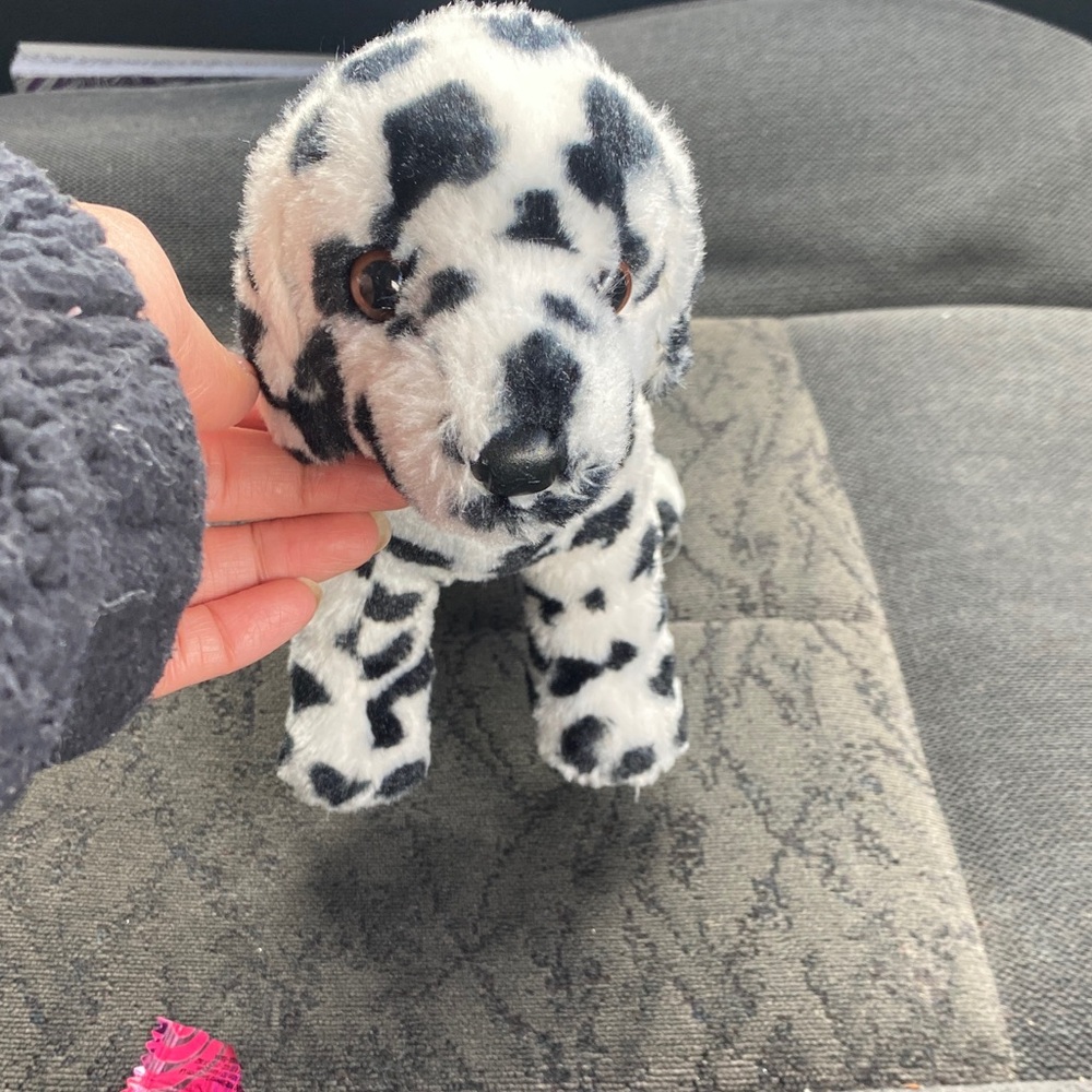 Black & White Dalmatian Plush Puppy Stuffed Animal